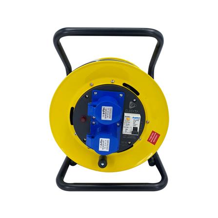 ล้อเก็บสายไฟอุตสหกรรม เพาเวอร์ปลั๊ก ELECKTA ET-BCP30 3600 วัตต์ 30 เมตร สีเหลือง_1