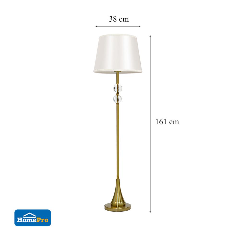 ไฟตั้งพื้น CARINI ML5319 สีขาว/ใส/ทอง 1 หัว