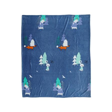 ผ้าห่ม HOME LIVING FORESTA NAVY 50x60 นิ้ว สีน้ำเงินเข้ม_1
