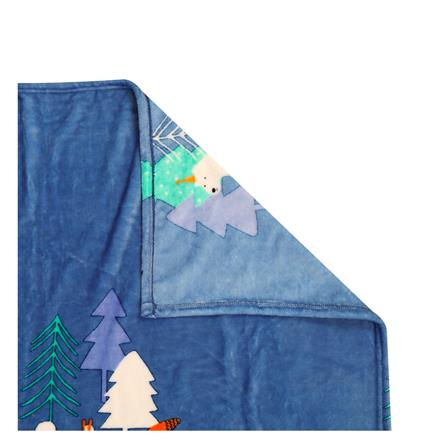 ผ้าห่ม HOME LIVING FORESTA NAVY 50x60 นิ้ว สีน้ำเงินเข้ม_2