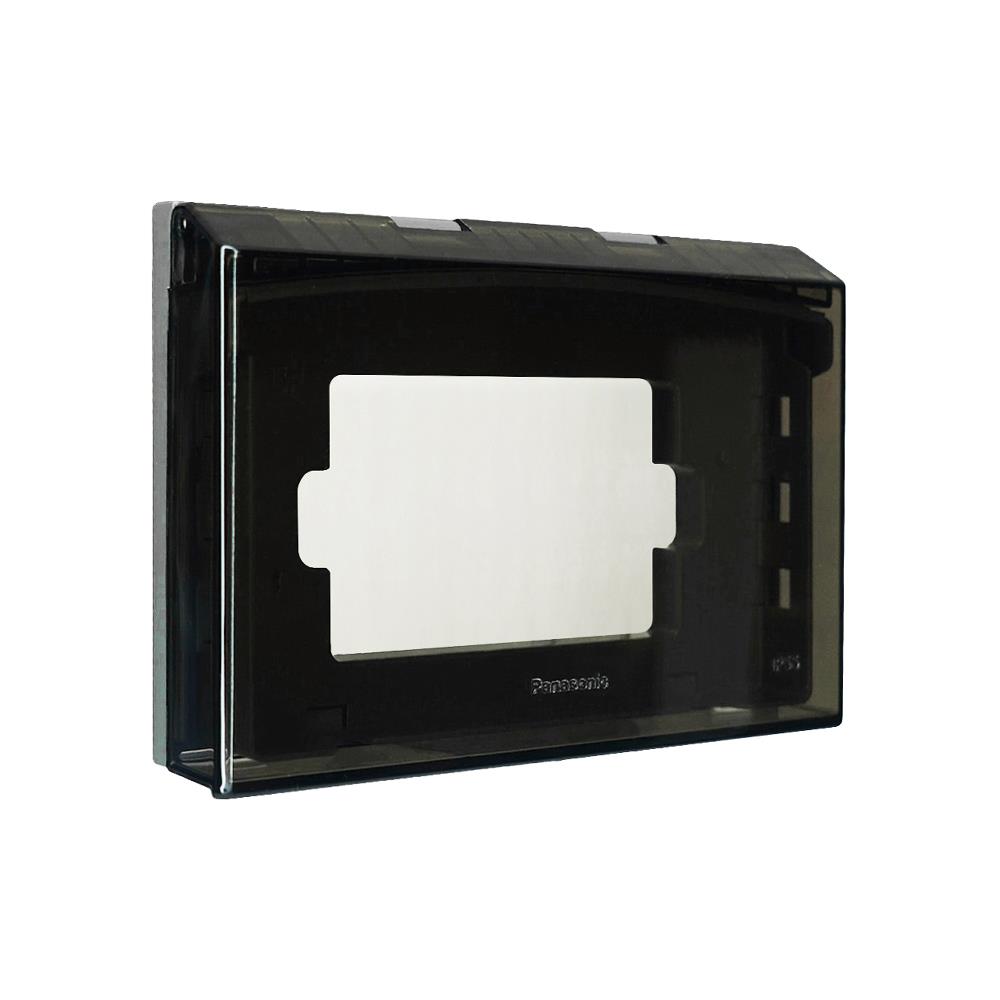 หน้ากากกันน้ำ 3 ช่อง PANASONIC WEG8981K สีชาใส