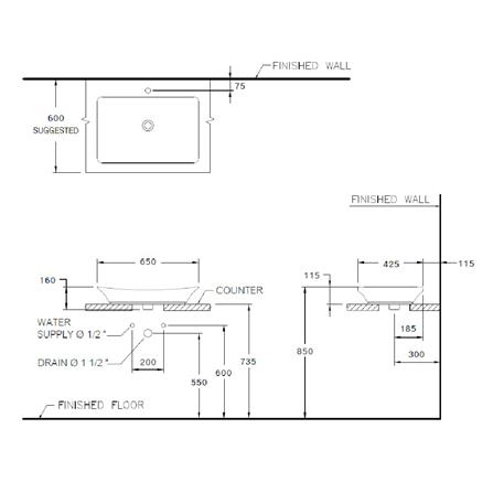 อ่างล้างหน้า COTTO C09117 สีขาว_1