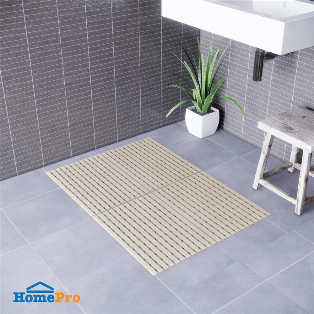 แผ่นกันลื่น HOME LIVING STYLE CARLIN 46X61 ซม. สีครีม