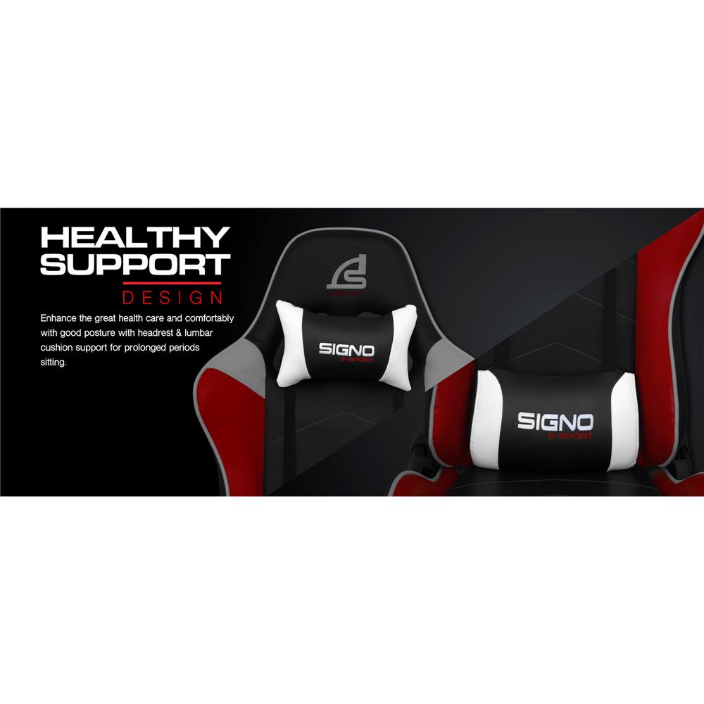 D.I.Y. เก้าอี้เกมมิ่ง SIGNO BAROCK GC-202BR สีดำ/แดง