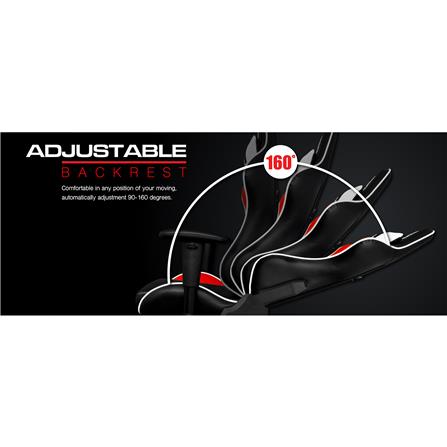 D.I.Y. เก้าอี้เกมมิ่ง SIGNO BAROCK GC-202BR สีดำ/แดง_6