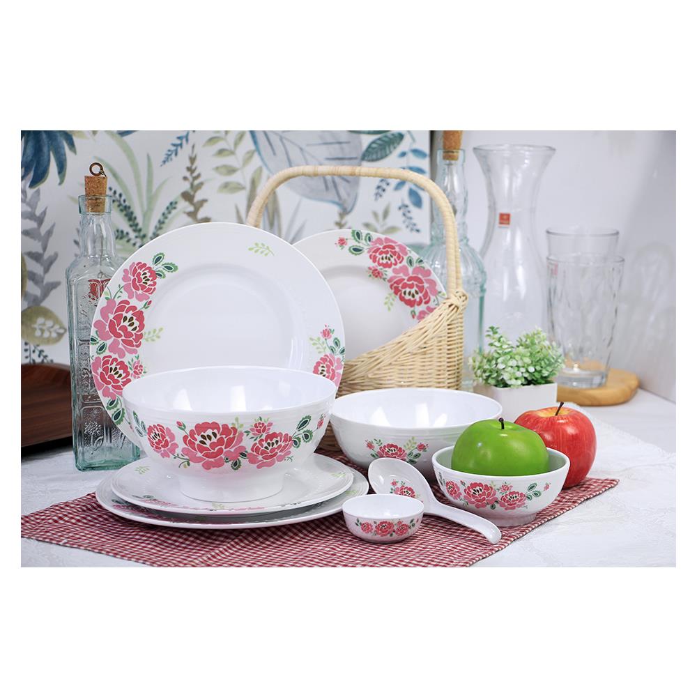 จานตื้นเมลามีน 8.5 นิ้ว SUPERWARE LOVE ROSIE