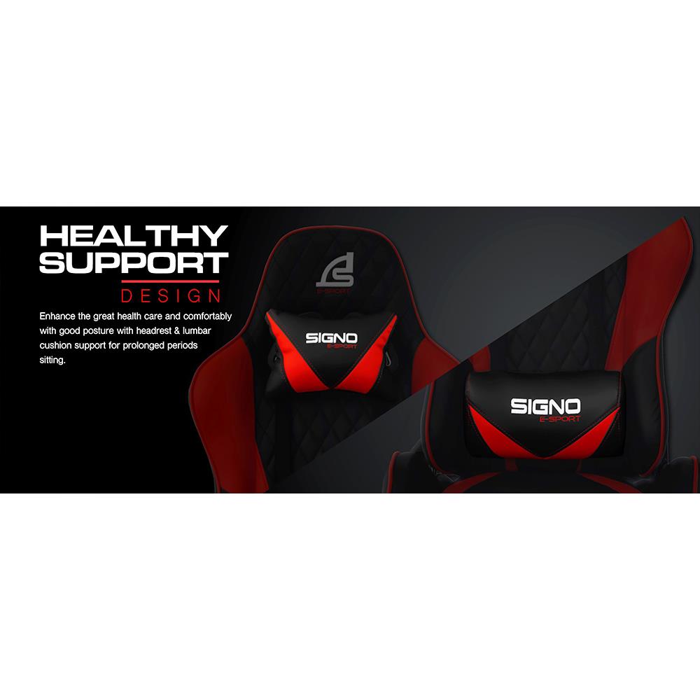 D.I.Y. เก้าอี้เกมมิ่ง SIGNO BAROCCO GC-203BR สีดำ/แดง