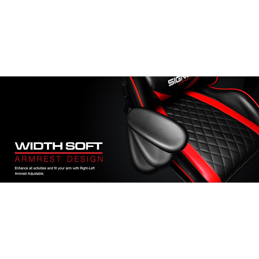 D.I.Y. เก้าอี้เกมมิ่ง SIGNO BAROCCO GC-203BR สีดำ/แดง
