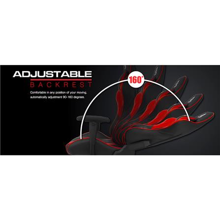 D.I.Y. เก้าอี้เกมมิ่ง SIGNO BAROCCO GC-203BR สีดำ/แดง_6