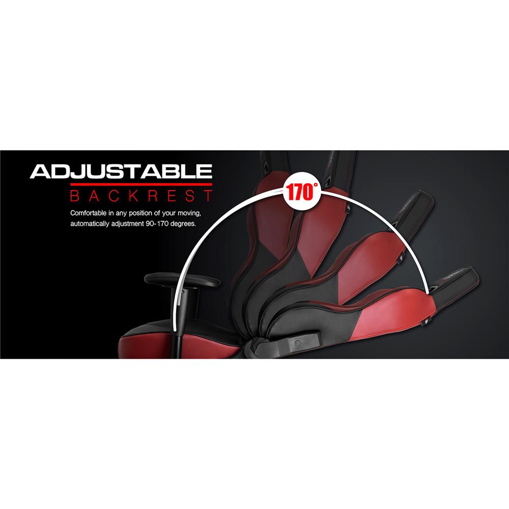 D.I.Y. เก้าอี้เกมมิ่ง SIGNO BRANCO GC-207BR สีดำ/แดง