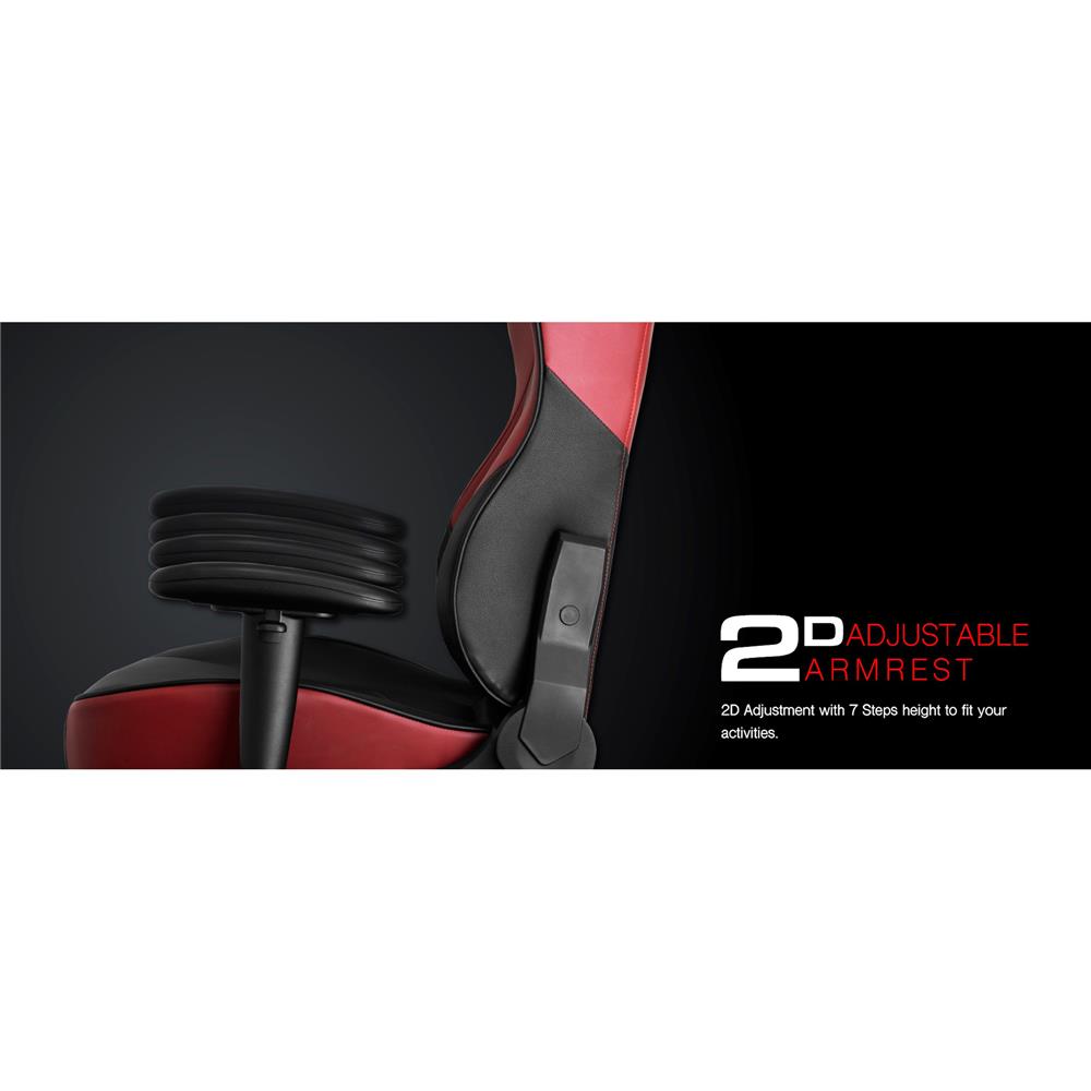 D.I.Y. เก้าอี้เกมมิ่ง SIGNO BRANCO GC-207BR สีดำ/แดง