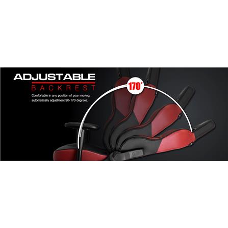 D.I.Y. เก้าอี้เกมมิ่ง SIGNO BRANCO GC-207BR สีดำ/แดง_6