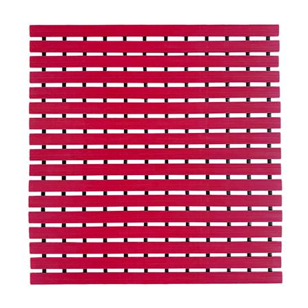 แผ่นกันลื่น HOME LIVING STYLE CARLIN 61X61 ซม. สีแดง