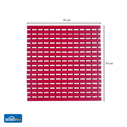 แผ่นกันลื่น HOME LIVING STYLE CARLIN 61X61 ซม. สีแดง_5