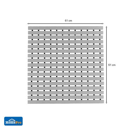 แผ่นกันลื่น HOME LIVING STYLE CARLIN 61X61 ซม. สีเทา_5
