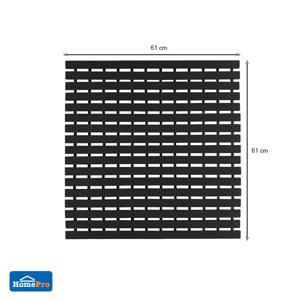 แผ่นกันลื่น HOME LIVING STYLE CARLIN 61X61 ซม. สีดำ