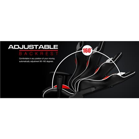 D.I.Y. เก้าอี้เกมมิ่ง SIGNO BAROCK GC-202BW สีดำ/ขาว_6