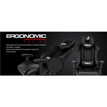 D.I.Y. เก้าอี้เกมมิ่ง SIGNO BLACKER GC-205BLK สีดำ_4