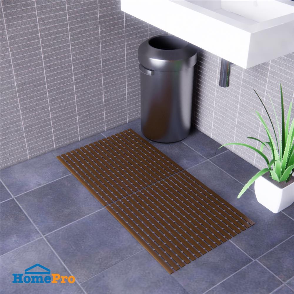 แผ่นกันลื่น HOME LIVING STYLE CARLIN 61X61 ซม. สีน้ำตาล