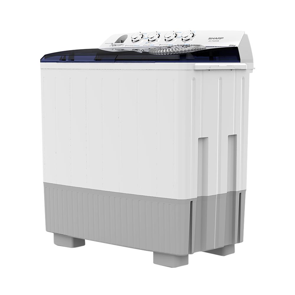 เครื่องซักผ้า 2 ถัง SHARP ES-TW200BL 20 กก. สีขาว