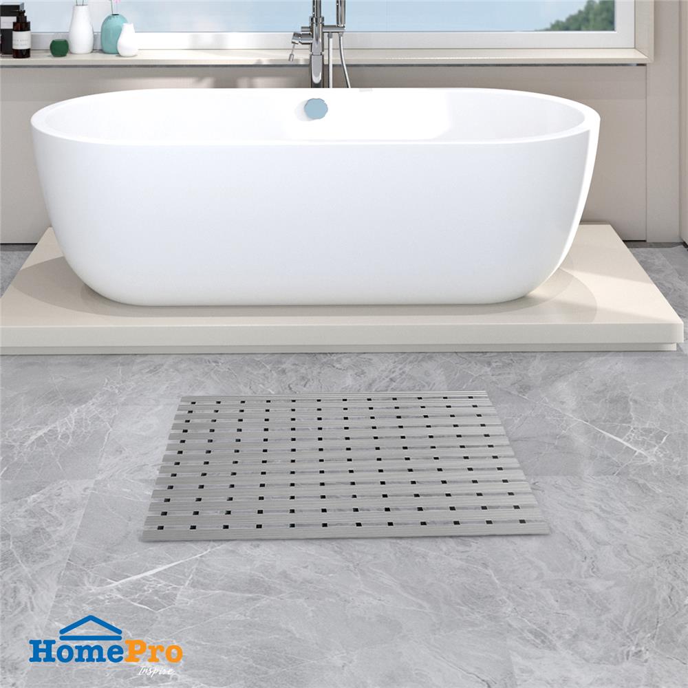 แผ่นกันลื่น HOME LIVING STYLE CARLIN 46X61 ซม. สีเทา