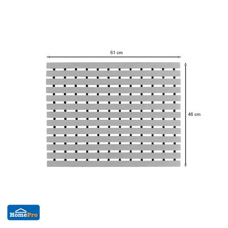 แผ่นกันลื่น HOME LIVING STYLE CARLIN 46X61 ซม. สีเทา_5