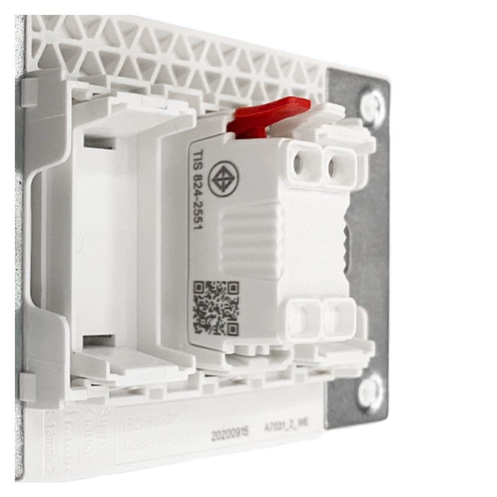 ชุดสวิตช์ 2 ทาง 1 ช่อง SCHNEIDER  A7031_2_WH สีขาว