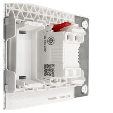 ชุดสวิตช์ 2 ทาง 1 ช่อง SCHNEIDER  A7031_2_WH สีขาว_2