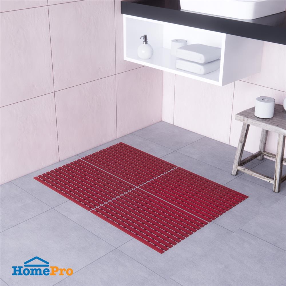 แผ่นกันลื่น HOME LIVING STYLE CARLIN 46X61 ซม. สีแดง