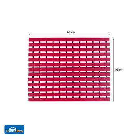 แผ่นกันลื่น HOME LIVING STYLE CARLIN 46X61 ซม. สีแดง_5