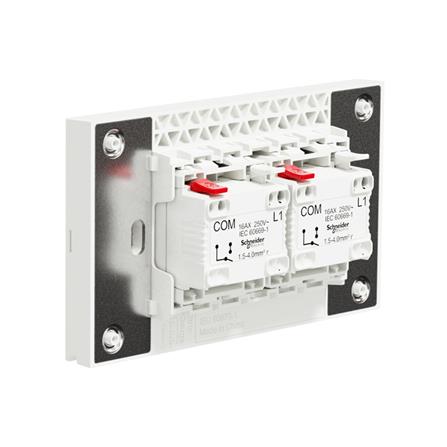 ชุดสวิตช์ทางเดียว 2 ช่อง SCHNEIDER  A7032F_WH สีขาว_1