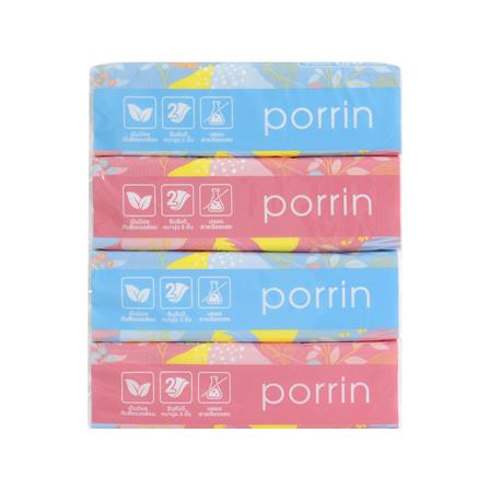 กระดาษเช็ดหน้า PORRIN SOFT PACK 150 แผ่น แพ็ค 4_2