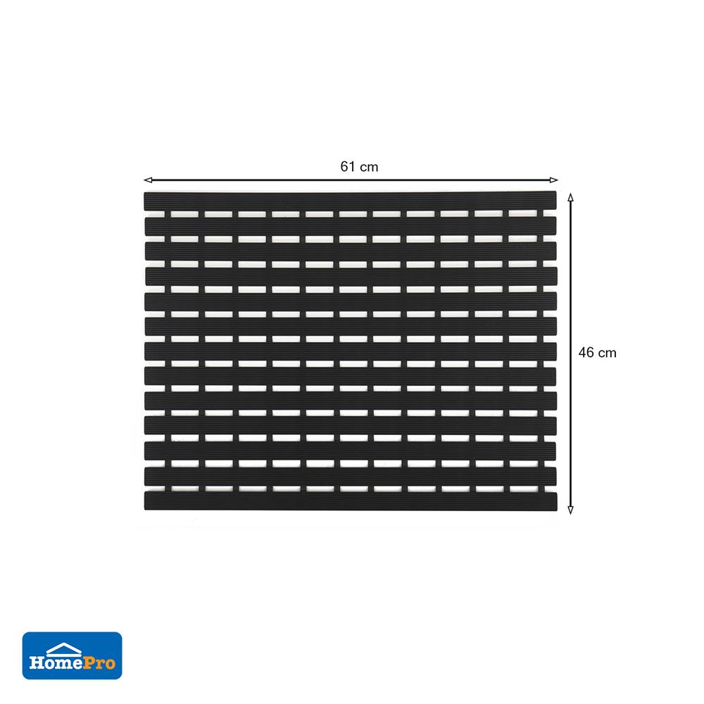 แผ่นกันลื่น HOME LIVING STYLE CARLIN 46X61 ซม. สีดำ