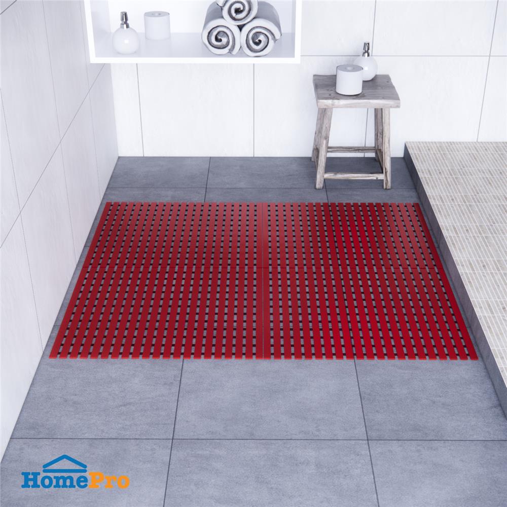 แผ่นกันลื่น HOME LIVING STYLE CARLIN 75X61 ซม. สีแดง