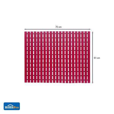 แผ่นกันลื่น HOME LIVING STYLE CARLIN 75X61 ซม. สีแดง_5