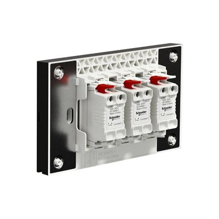 ชุดสวิตช์ทางเดียว 3 ช่อง SCHNEIDER A7033F_BK สีดำ_1