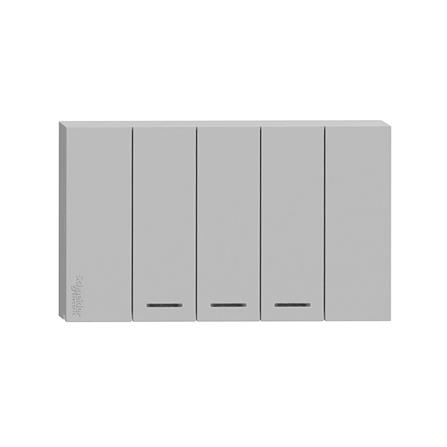 ชุดสวิตช์ทางเดียว 3 ช่อง SCHNEIDER A7033F_GY สีเทา