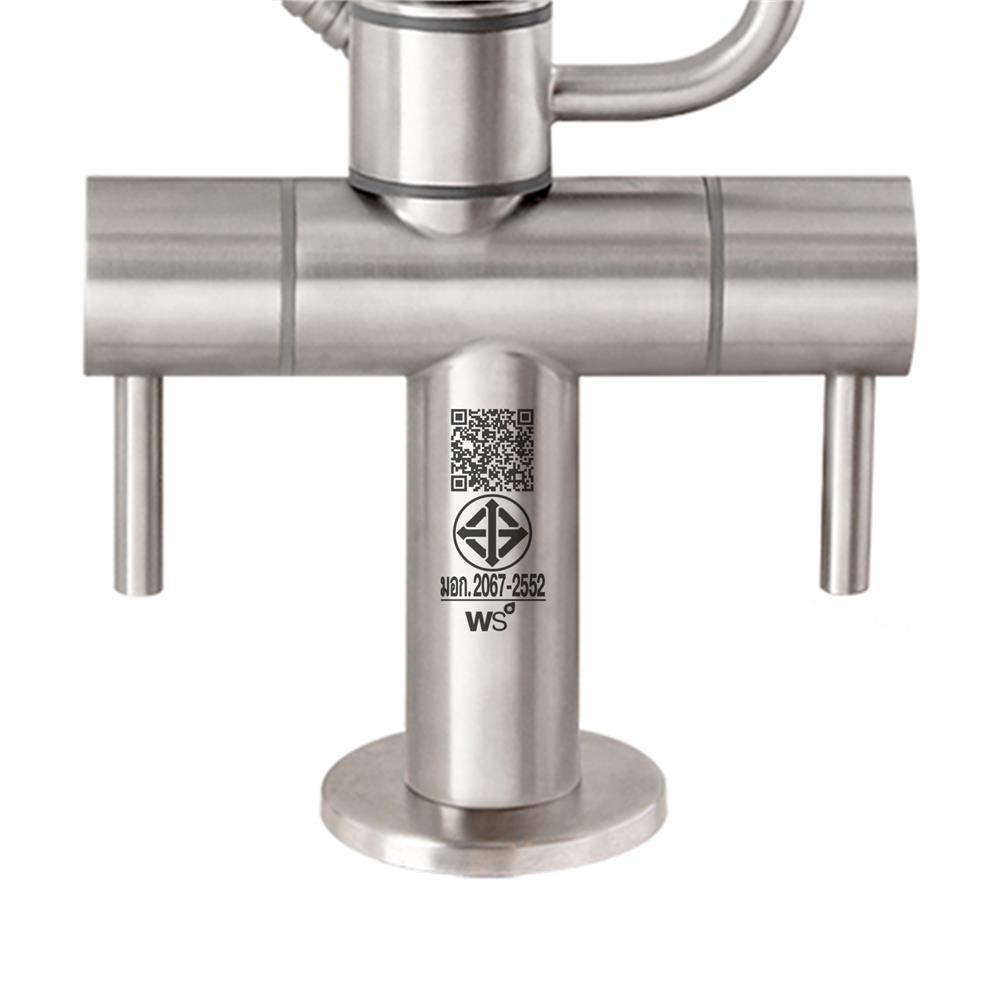 ก๊อกซิงค์ WS WS-0239 สีเงิน