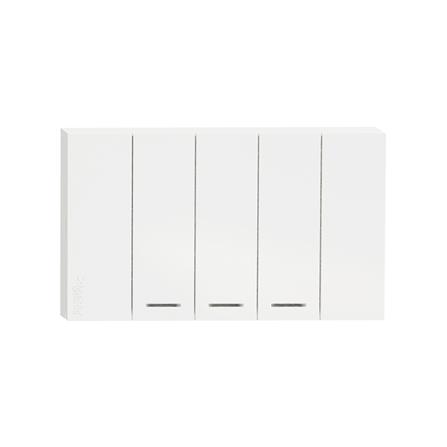 ชุดสวิตช์ทางเดียว 3 ช่อง SCHNEIDER A7033F_WH สีขาว