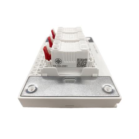 ชุดสวิตช์ทางเดียว 3 ช่อง SCHNEIDER A7033F_WH สีขาว_2