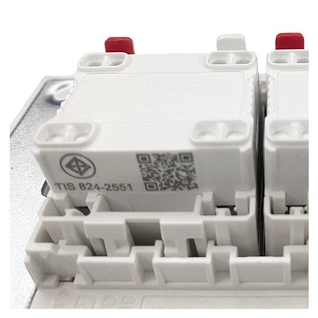 ชุดสวิตช์ทางเดียว 2 ช่อง SCHNEIDER A7032F_BK สีดำ_2