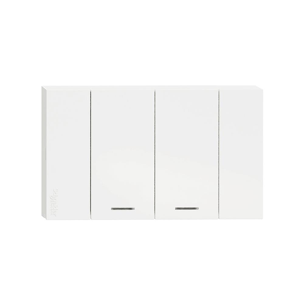 ชุดสวิตช์ 2 ทาง 2 ช่อง SCHNEIDER A7032_2_WH สีขาว