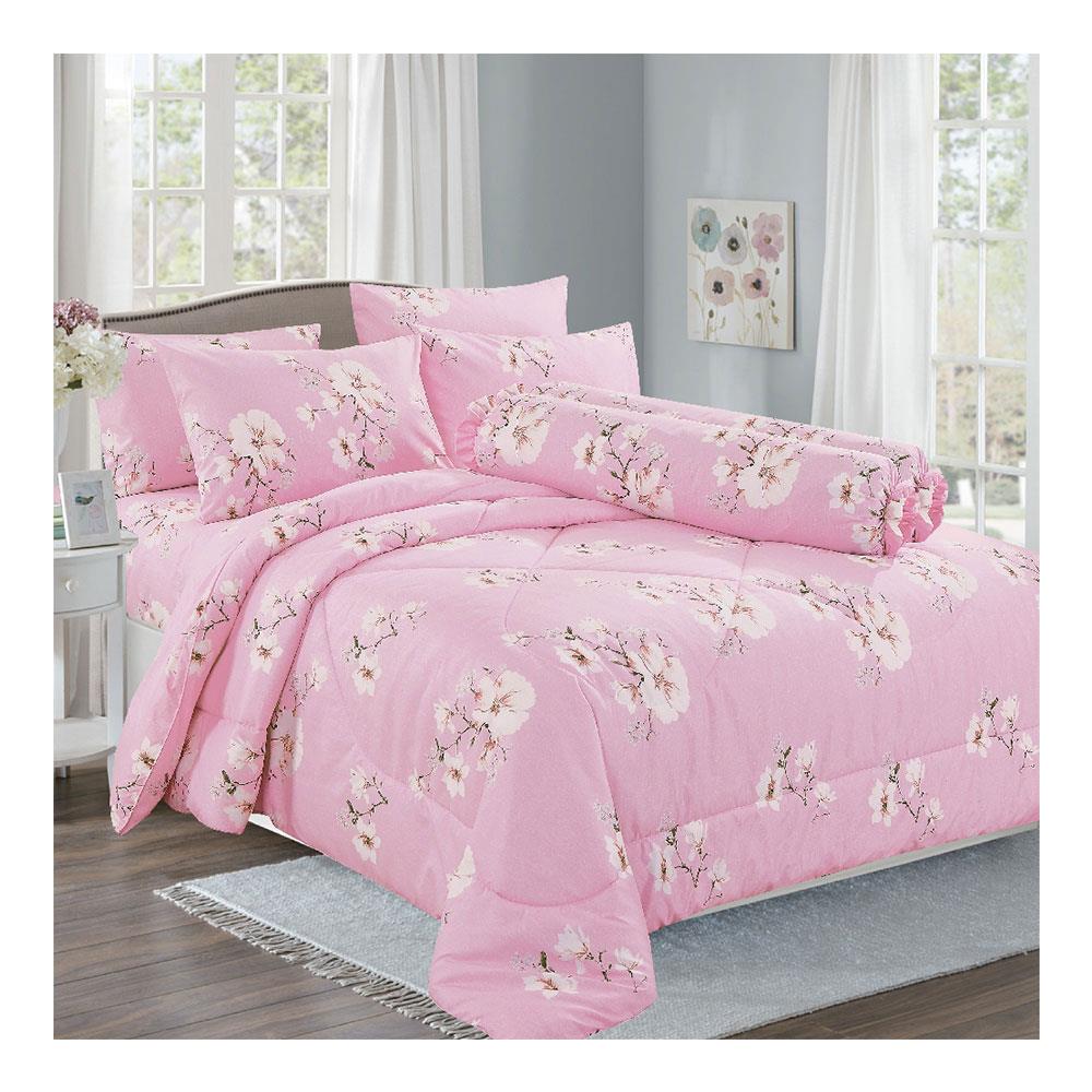 ชุดผ้าปูที่นอน 5 ฟุต 5 ชิ้น FROLINA MICROTEX DF014