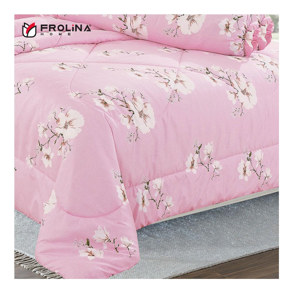 ชุดผ้าปูที่นอน 5 ฟุต 5 ชิ้น FROLINA MICROTEX DF014