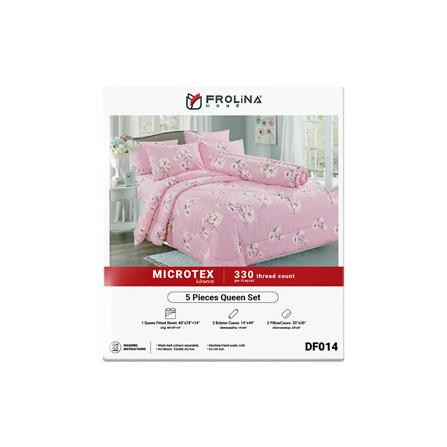ชุดผ้าปูที่นอน 5 ฟุต 5 ชิ้น FROLINA MICROTEX DF014_5