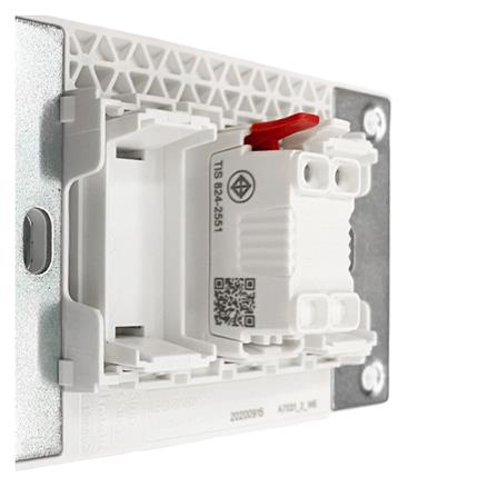 ชุดสวิตช์ทางเดียว 1 ช่อง SCHNEIDER A7031F_GY สีเทา_2