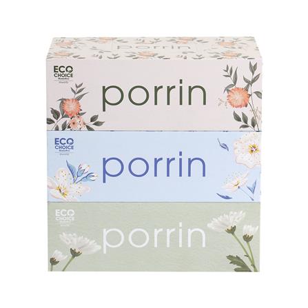 กระดาษเช็ดหน้า PORRIN BOX 150 แผ่น แพ็ค 3_2