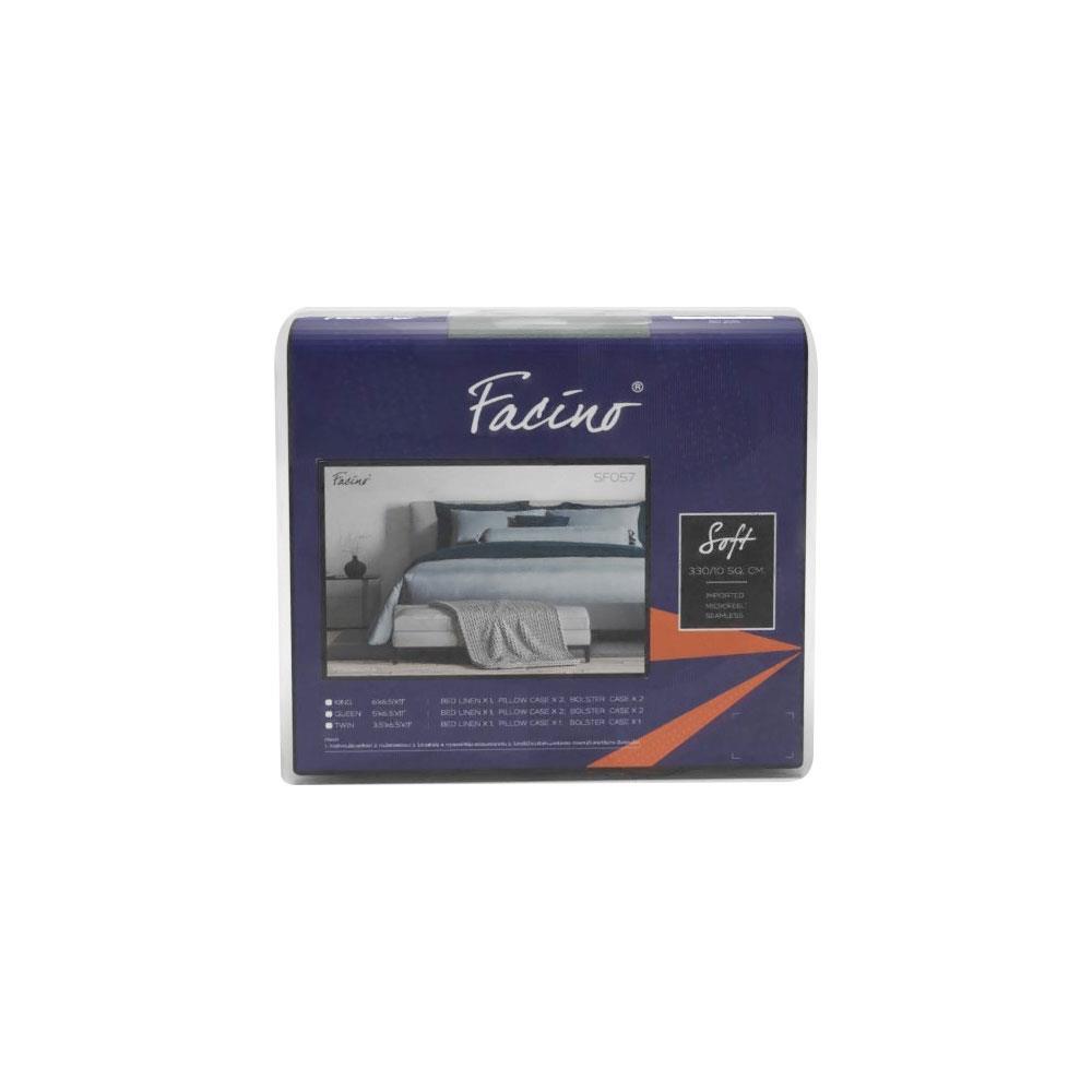 ชุดผ้าที่นอน 5 ฟุต 5 ชิ้น FACINO SOLID SF057