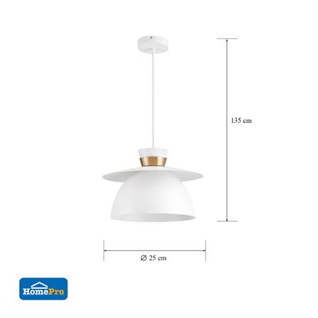 ไฟช่อ CARINI P200839-WH สีขาว/ทอง 1 หัว_5