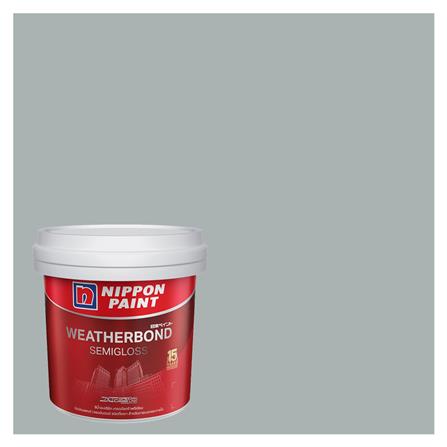 สีน้ำทาภายนอก NIPPON PAINT WEATHERBOND สี WEATHERBELL #NPN1993P กึ่งเงา 9 ลิตร_0